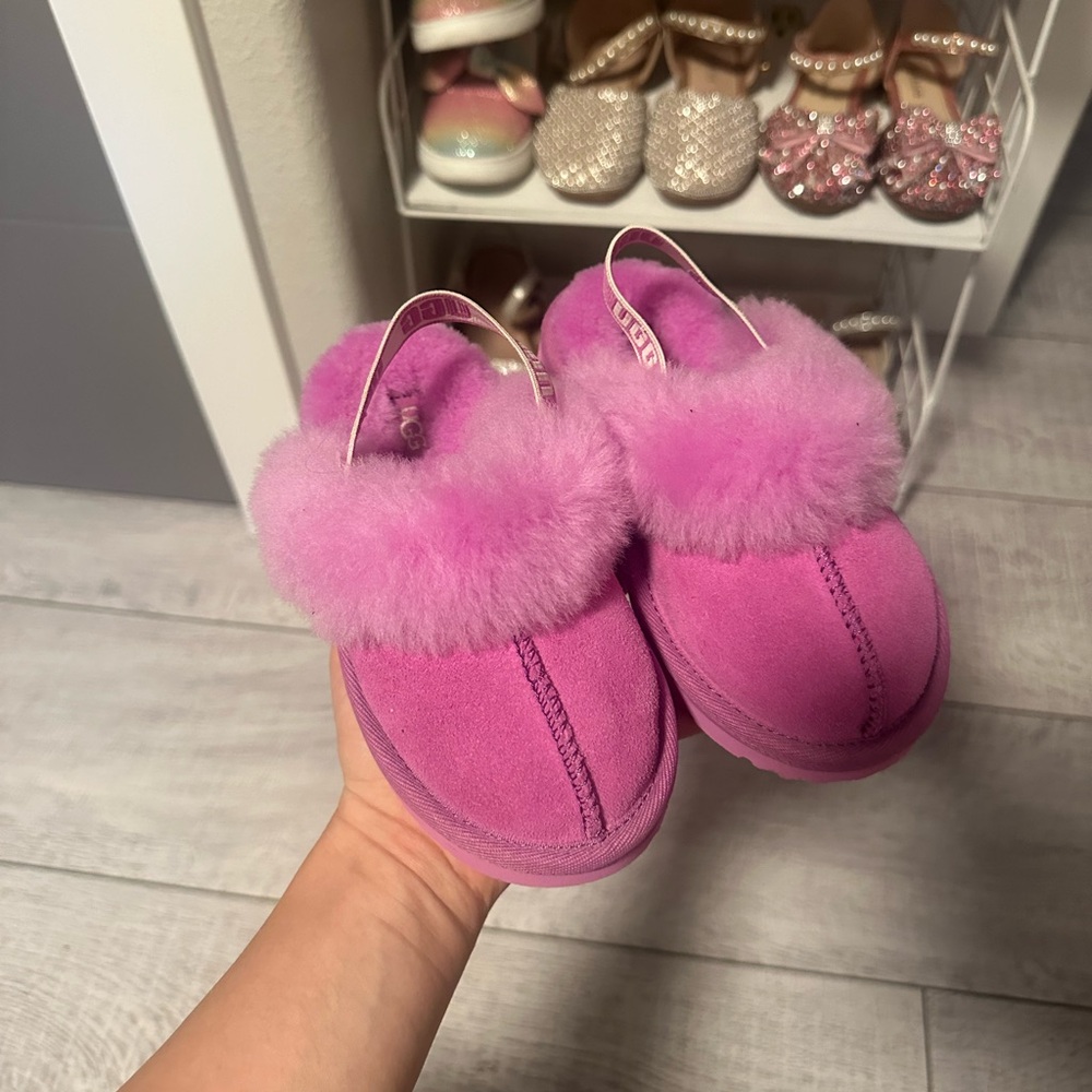 UGG Toddler Pink Funkette Slippers
